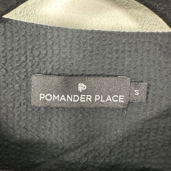 Pomander Place Tuckernuck Kieran Seersucker Blouse Black Size Small - Picture 8 of 9